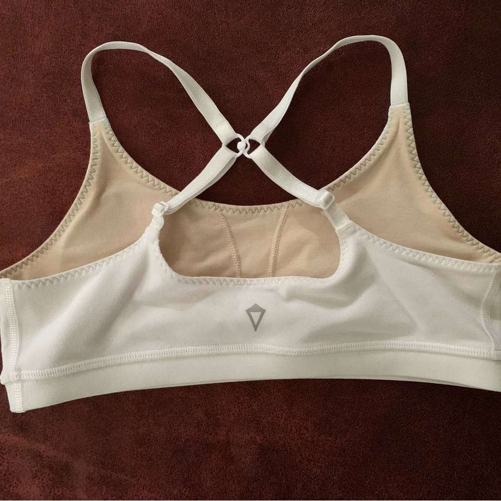 Ivivva size 12 lightly padded versatile bra. Tank to cross back